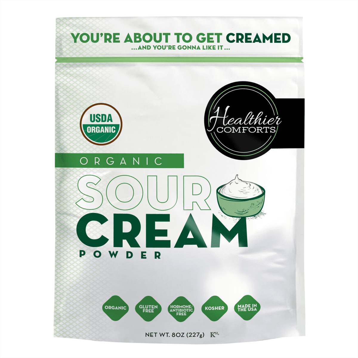 Heavy Cream Powder for Coffee & Heavy Whipping Cream 12oz - Kate Naturals. Powdered Heavy Cream for Sour Cream Powder, Butter, Clotted Cream, and WH